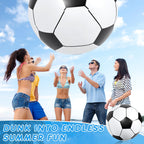 Lewtemi Big Inflatable Giant Soccer Ball – 5.9 ft Jumbo Beach Ball for Pool, Beach, and Party Fun