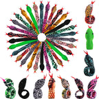 Lewtemi 30 Pcs Snake Slap Bracelets – Party Favors & Kids Gifts (Halloween)