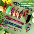 Lewtemi 30 Pcs Snake Slap Bracelets – Party Favors & Kids Gifts (Halloween)