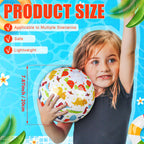 Leyndo 12 Pack Dinosaur Beach Balls - 20 cm, Bulk Pool & Beach Party Toys