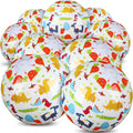 Leyndo 12 Pack Dinosaur Beach Balls - 20 cm, Bulk Pool & Beach Party Toys