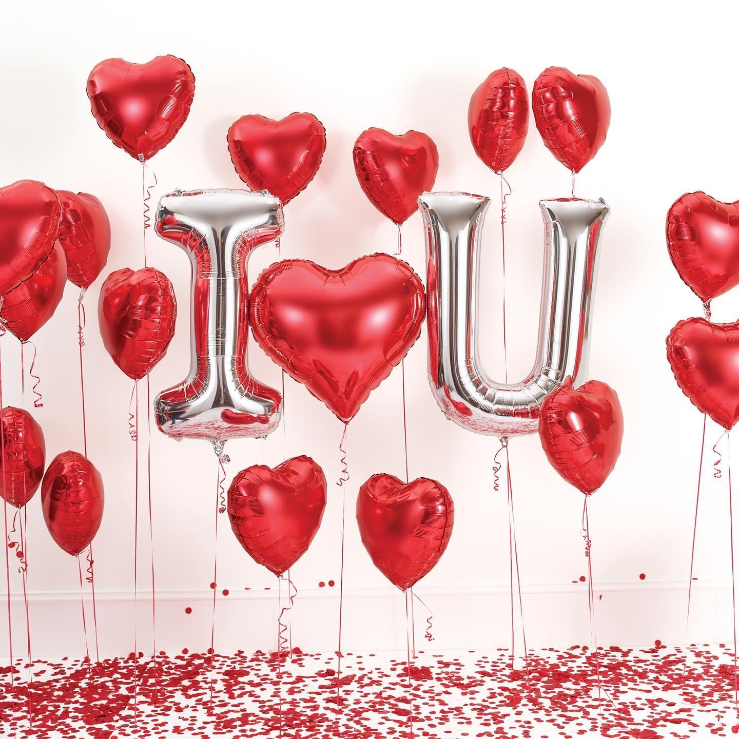 LHOAVWE 6 Pcs Red Heart & XOXO Balloons – Valentine Day Wedding & Bridal Shower Decor