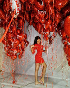 LHOAVWE 7-Piece Red Heart Balloons – I Love You Valentine Set