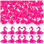 LHSYFBZ 50Pcs Mini Resin Flamingo Figurines – Cake Topper, Dollhouse & DIY Decor