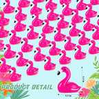 LHSYFBZ 50Pcs Mini Resin Flamingo Figurines – Cake Topper, Dollhouse & DIY Decor