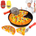 Liberty Imports 11 Pcs Pizza Party Toy Play Set – Slice, Serve & Pretend Play for Kids