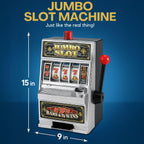 Liberty Imports Lucky Sevens Jumbo Slot Machine Toy Piggy Bank – Flashing Lights & Jackpot Sounds