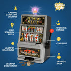 Liberty Imports Lucky Sevens Jumbo Slot Machine Toy Piggy Bank – Flashing Lights & Jackpot Sounds