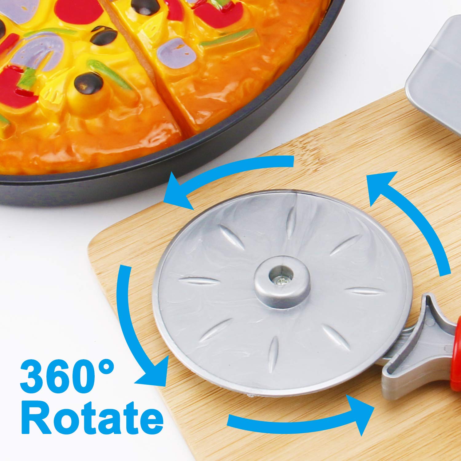 Liberty Imports 11 Pcs Pizza Party Toy Play Set – Slice, Serve & Pretend Play for Kids