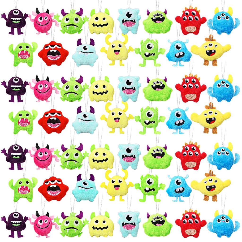 Libima 90 Pcs Valentine Mini Plush Keychains — Cute Devil Design Party Favors