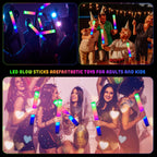 LifBetter 70 Pcs Foam Glow Sticks – 3-Mode LED Party Lights