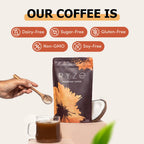 RYZE n Shine Bundle – USDA Organic Mushroom Coffee + Probiotic Creamer | 6 Adaptogenic Mushrooms, MCT Oil, 30+30 Servings