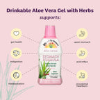 Lily Of The Desert Stomach Formula – Organic Aloe Vera Juice with Slippery Elm & Herbs (Pack of 2)