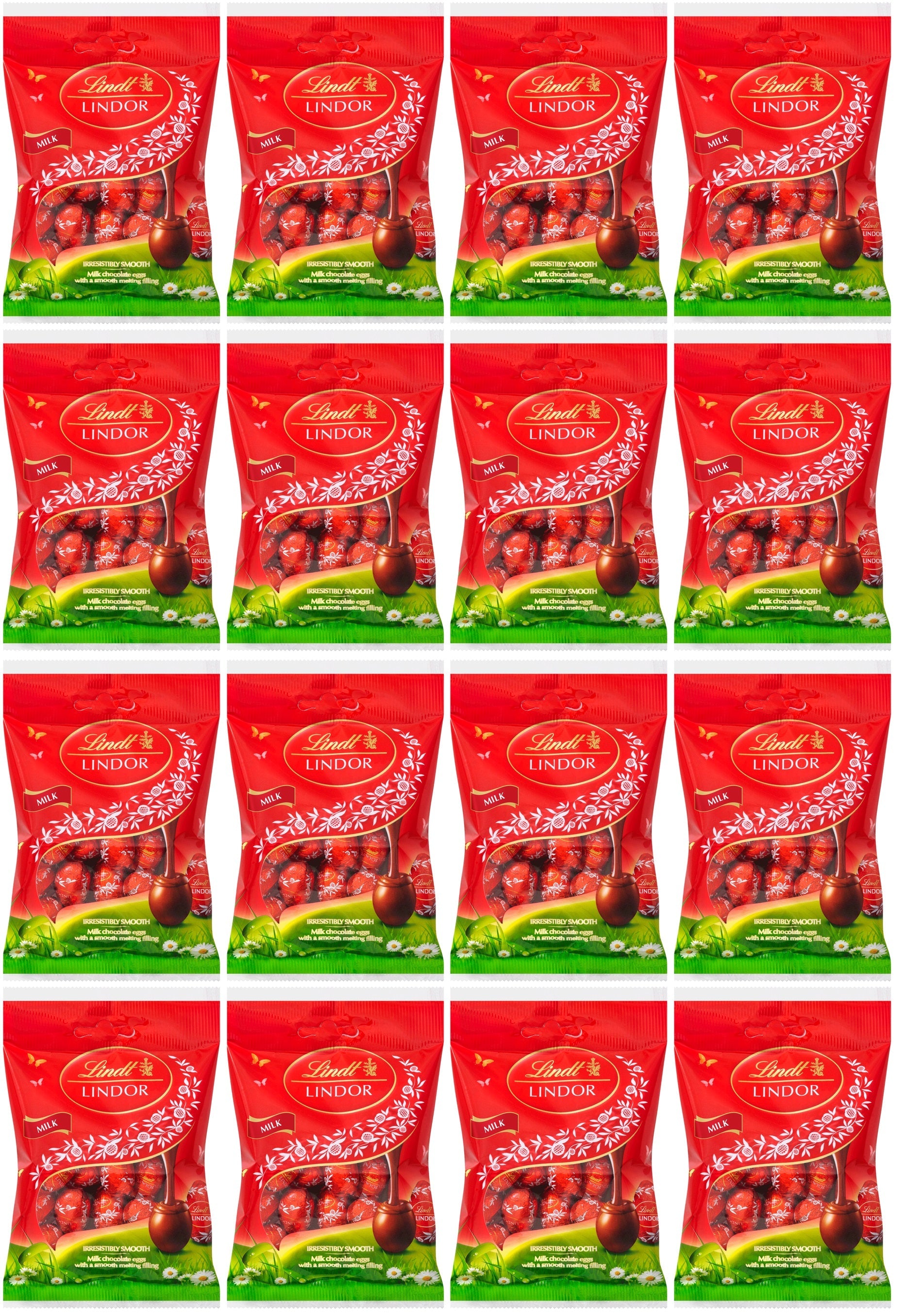 16 x Lindt Lindor Milk Chocolate Mini Eggs - 80GM