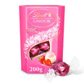 Lindt Lindor Strawberries & Cream Chocolate Truffles Box 200g (Case of 8)