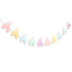 LINGANA Colorful Castle Banner for Princess Birthday Parties | Fairy Tale Photo Backdrop