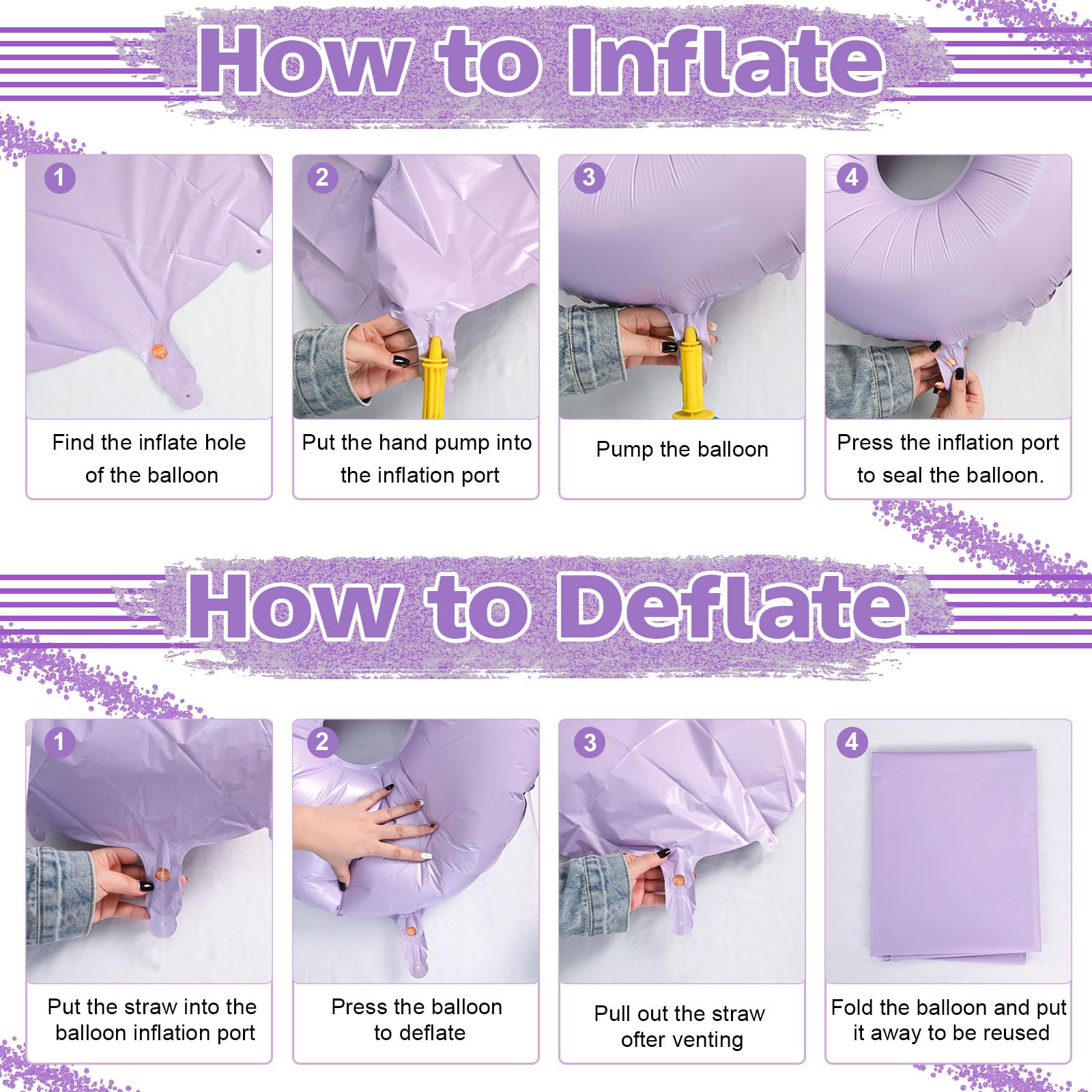 Lingqiang 40in Pastel Purple Number Balloons – 1 & 0 Mylar Set for 10th Birthday & Anniversary