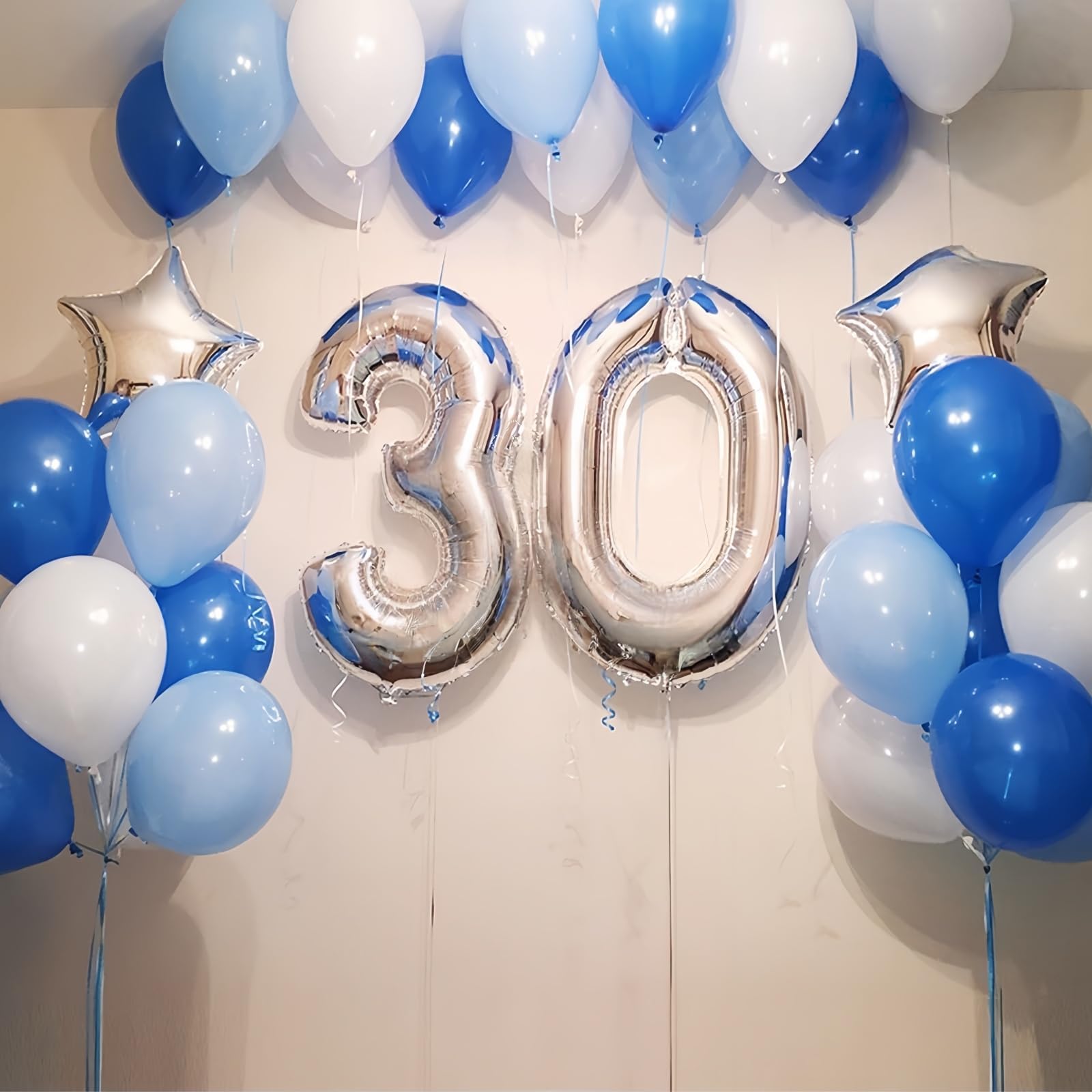 Lingqiang Silver 40-Inch Giant Number 3 Balloons – Self-Inflating Foil Birthday & Celebration Decor