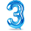 Lingqiang 40 Inch Blue Number 3 Balloon | Large Foil Numeric Balloons for Birthdays & Celebrations
