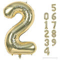 Lingqiang 40 Inch Champagne Gold Number 2 Balloon – Large Foil Party Balloons