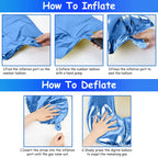 Lingqiang Blue 2 Balloons – 40-Inch Foil Number Balloons, Self-Inflating, for Birthdays & Parties