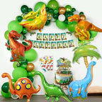 Lingqiang Dinosaur Foil Balloons Set (6 Giant Mylar Balloons) | Jungle Safari Party
