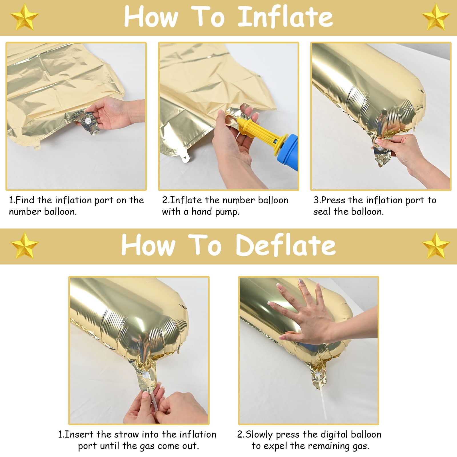 Lingqiang 40'' Champagne Gold Number 7 Balloon — Self-Inflating Foil Balloons for 7th Birthday & Celebrations