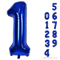 Lingqiang Navy Blue 40in Number 1 Balloon – Giant Foil Birthday Balloons for 1st–10th Celebrations