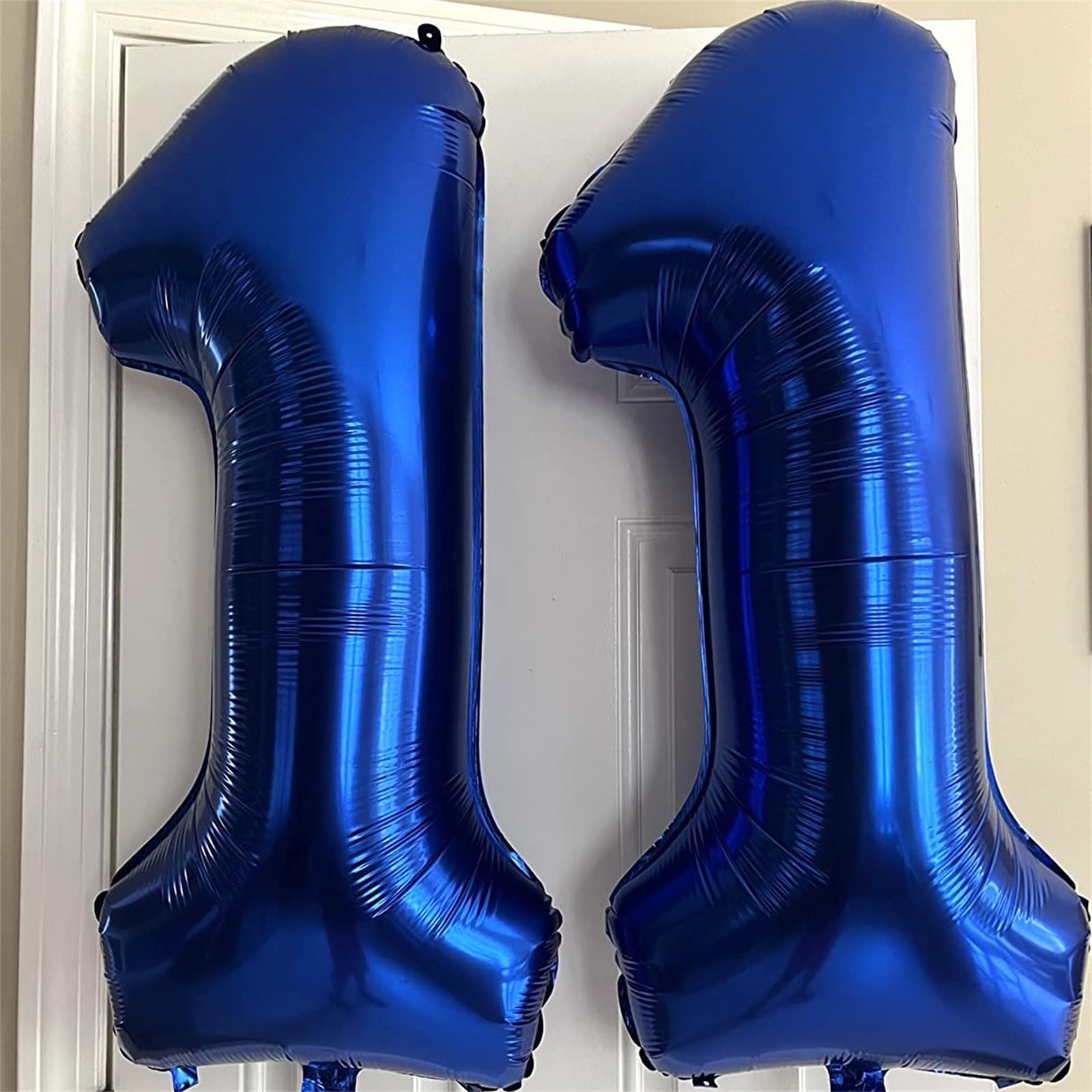 Lingqiang Navy Blue 40in Number 1 Balloon – Giant Foil Birthday Balloons for 1st–10th Celebrations