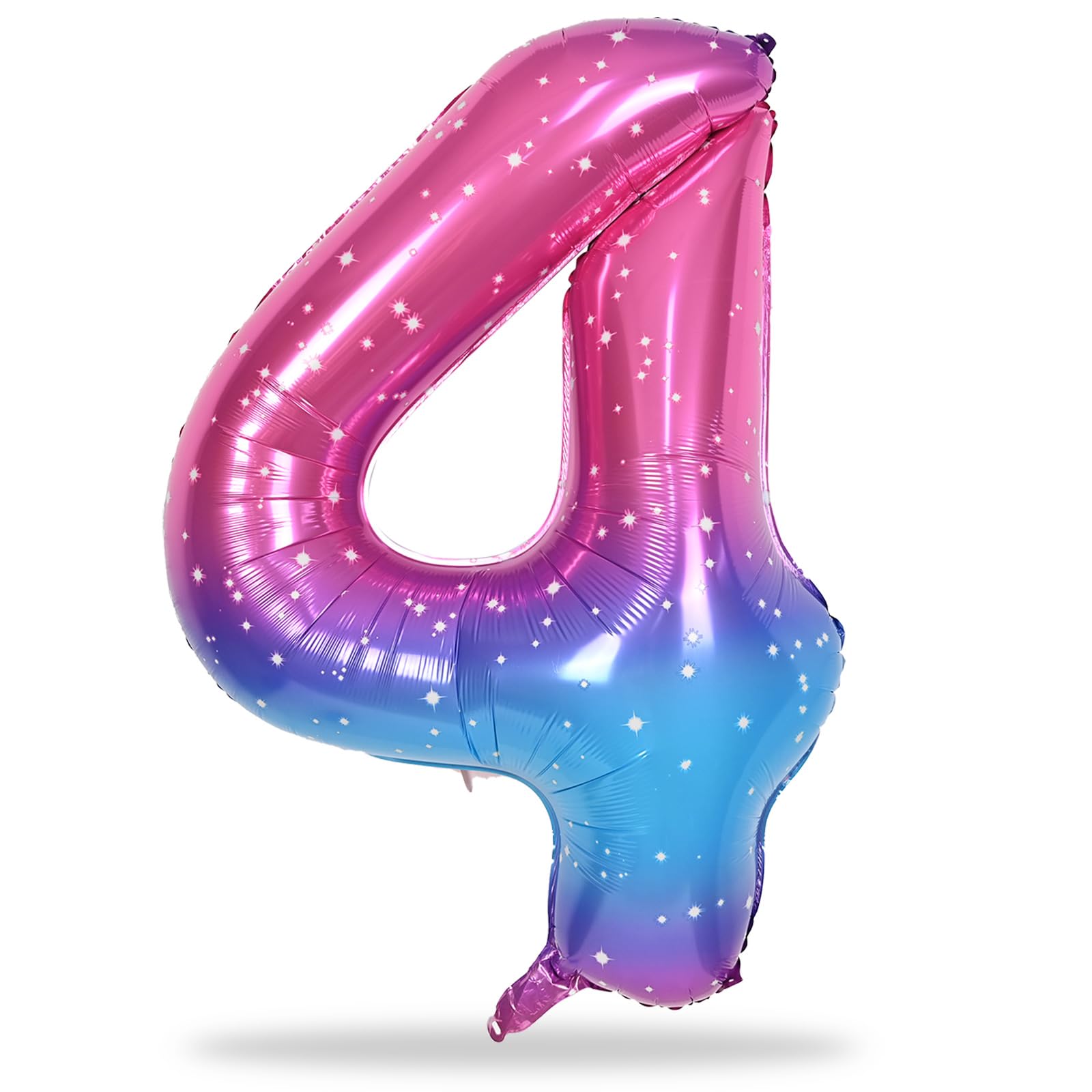 Lingqiang Gradient Rainbow 40-Inch Number Balloons Set – Giant Foil 0-9, Self-Inflating Party Decor
