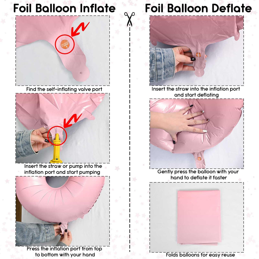 Lingqiang Pastel Pink 40in Number 1 & 0 Balloons for 10th Birthday Party Decor