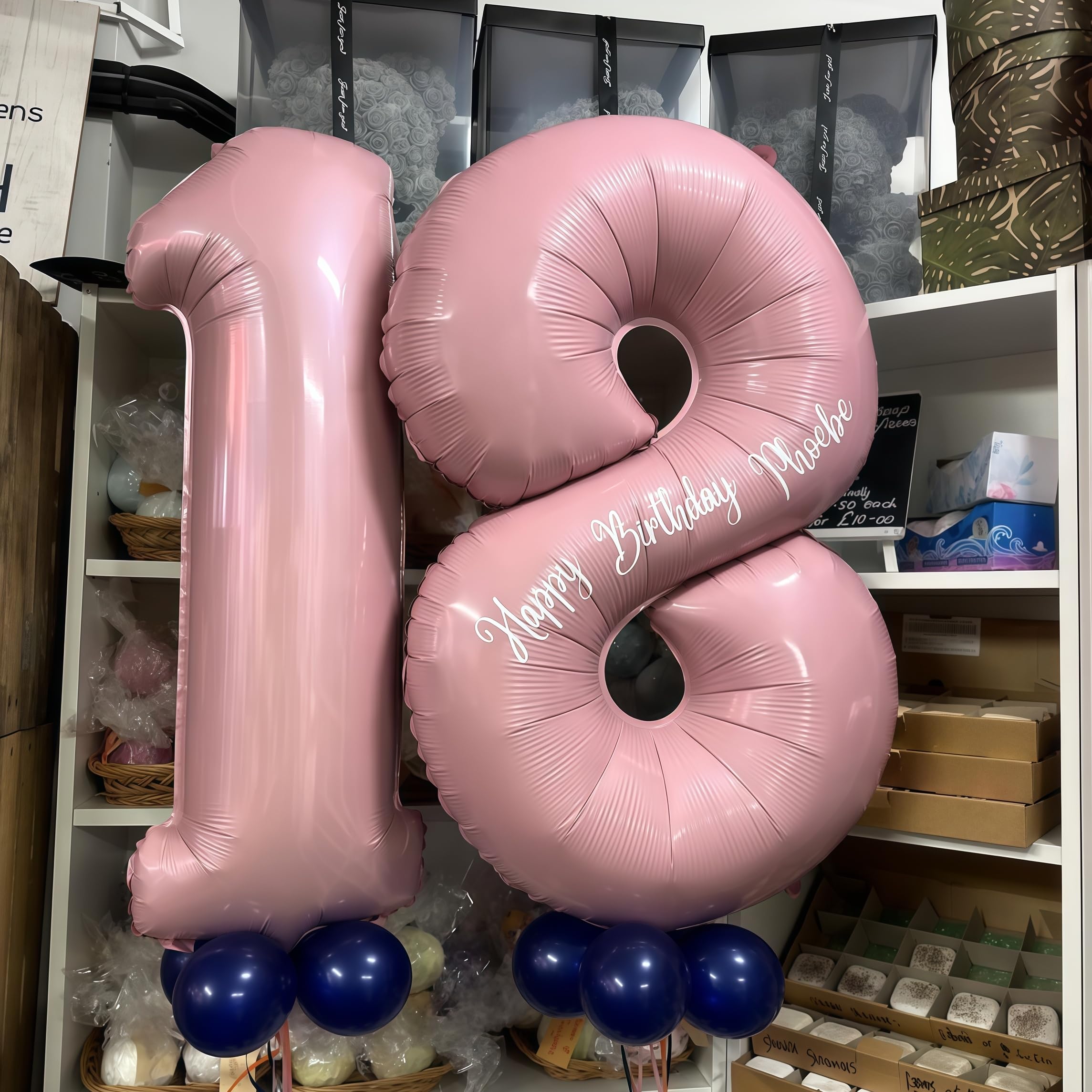 Lingqiang Pastel Pink 40in Number 1 & 0 Balloons for 10th Birthday Party Decor
