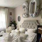 Lingqiang Silver 40-Inch Giant Number 3 Balloons – Self-Inflating Foil Birthday & Celebration Decor