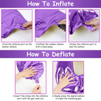 Lingqiang 15th Birthday Balloons Kit — 40-Inch Purple Number 15 Foil Balloons with Confetti