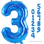 Lingqiang 40 Inch Blue Number 3 Balloon | Large Foil Numeric Balloons for Birthdays & Celebrations