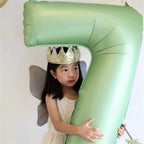 Lingqiang Sage Green 40in Number 3 Balloon – Large Foil Balloons for 3rd Birthday & Party Decor