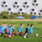 Lingqiang 22 Inch 4D Soccer Foil Balloons – 6pc Black & White Party Decor