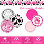 LINHAXM 131 PCS Cowgirl Birthday Party Decorations – Disco Western Party Kit Serves 24
