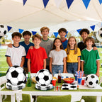 LINHAXM 150 PCS Soccer Plates & Napkins Set – Disposable Tableware for Soccer Birthday Party (Serves 50)