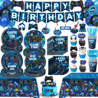 LINHAXM Video Game Birthday Decorations for 24 – Plates, Cups, Napkins & More