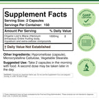 Double Wood Organic Lions Mane Capsules (300 ct) – Focus & Immune Support, USA-Grown