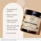 Anima Mundi Apothecary Organic Mushroom Supplement - Adaptogenic Mushrooms + Cacao (4oz / 113g)