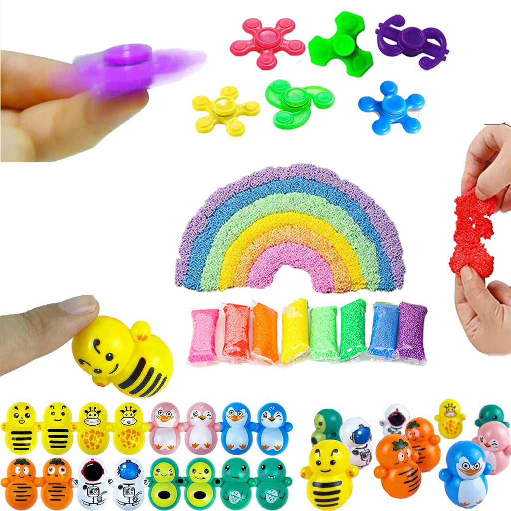 Liovccty 128 Pcs Kids Party Favors – Fidget Toys, Pinata Fillers & Prize Box Prizes