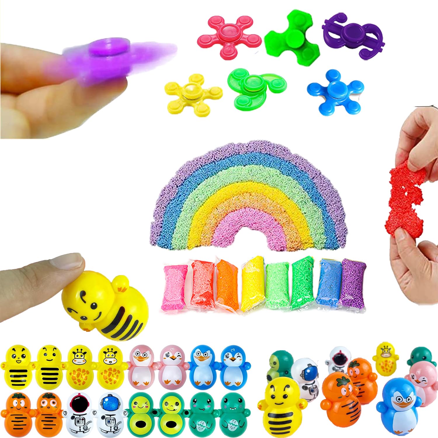 Liovccty 128 Pcs Kids Party Favors – Fidget Toys, Pinata Fillers & Prize Box Prizes