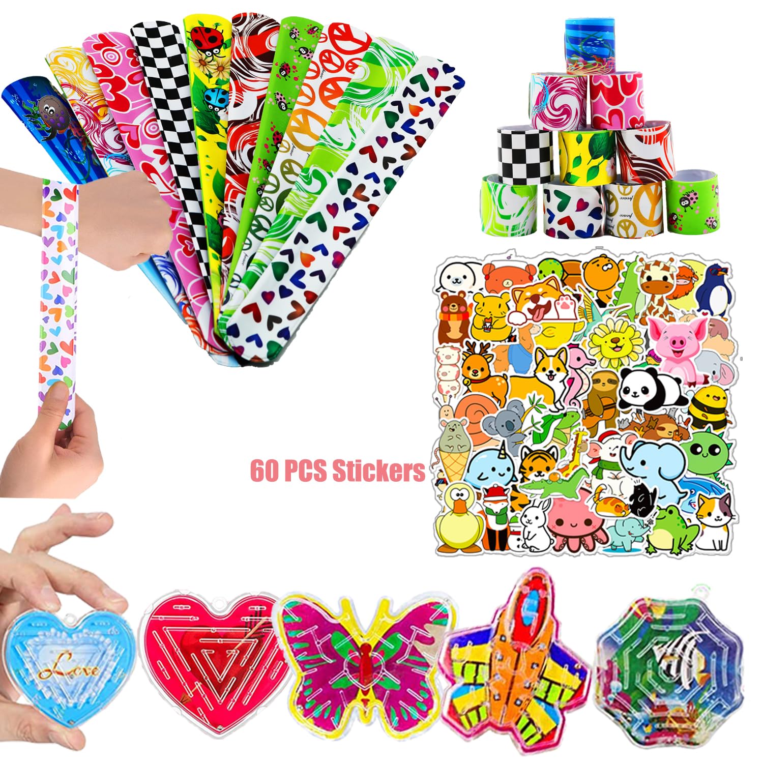 Liovccty 128 Pcs Kids Party Favors – Fidget Toys, Pinata Fillers & Prize Box Prizes