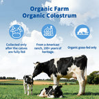 VNNIQ Bovine Colostrum Powder – 3X Absorption, 3,000 mg IgG, Organic Grass-Fed, Ultra-Low Temp Freeze-Dried, 50 Servings