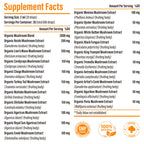 Liposomal Mushroom Drops 2000 MG – 20 Organic Extracts for Immunity & Focus