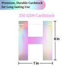 LITAUS Happy Birthday Banner 9ft Iridescent – Pre-Strung Party Decor