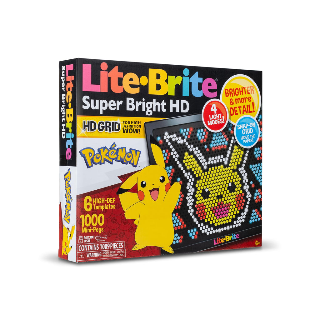 Lite Brite Super Bright HD Pokemon Edition – Creative Light-Up Screen for Kids