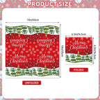 Litmitfu 40 Pcs Merry Christmas Napkins — 13-Inch 3-Ply Red Xmas Tableware for Holiday Celebrations